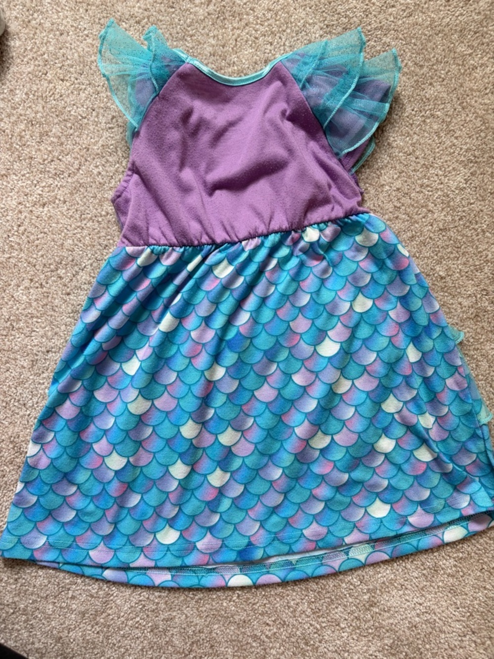 Disney Purple and Turquoise Ariel Mermaid Dress for Kids - Picture 2 of 5